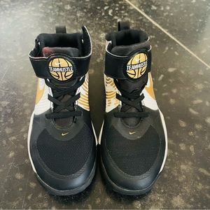 Nike Sneakers Black White and Gold